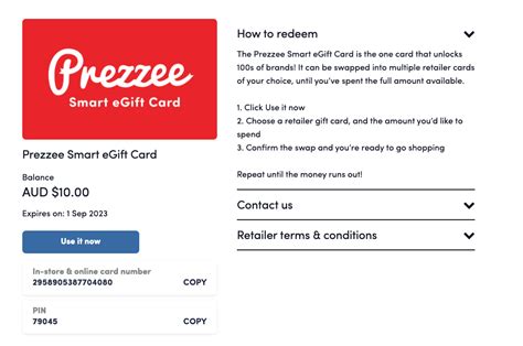 prezzee smart card where to use|how to redeem prezzee card.